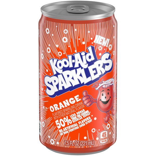 KoolAid Sparklers Orange Flavored Sparkling Drink (7.5 fl oz) Instacart