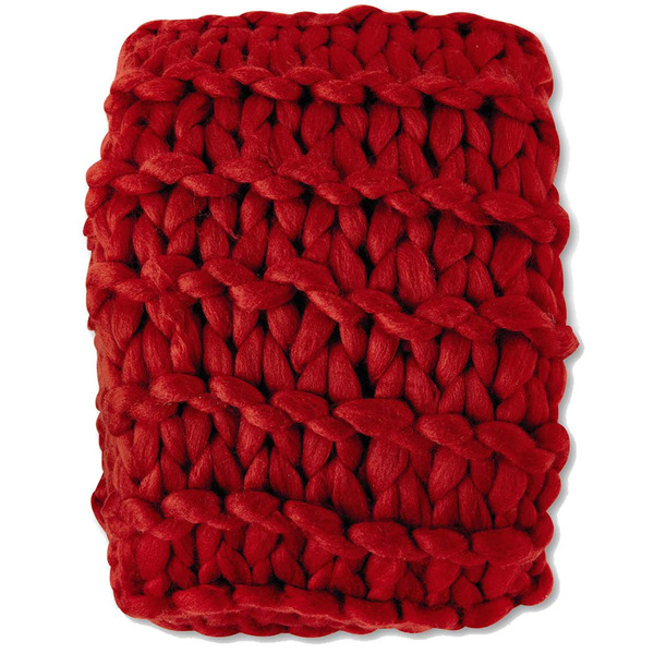 ALDI Huntington Home Red Chunky Knit Throw SameDay Delivery or Pickup