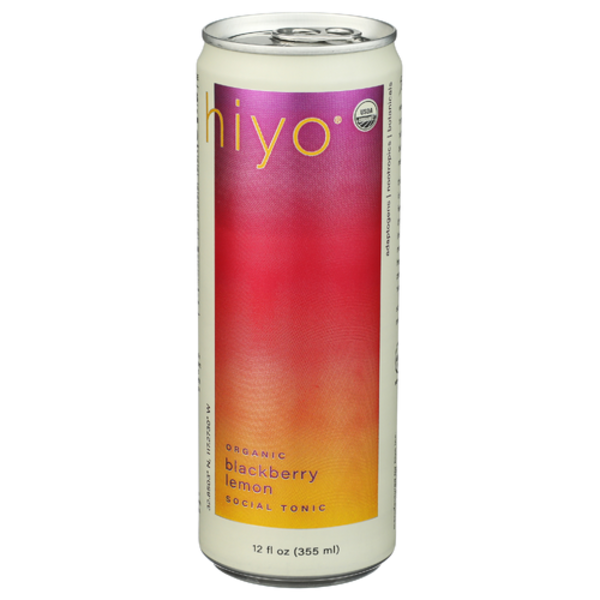 Hiyo Organic Blackberry Lemon Functional Seltzer Single