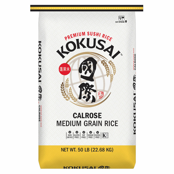 Kokusai Calrose Rice Medium Grain Rice, 50 lbs
