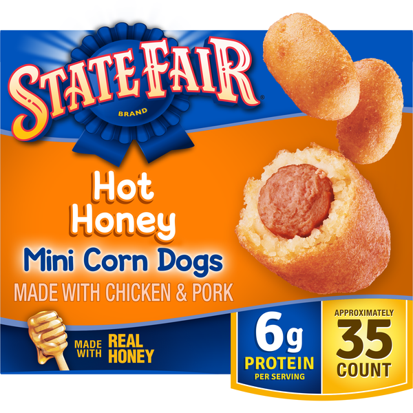 State Fair Frozen Hot Honey Mini Corn Dogs, 23.76 oz Same-Day