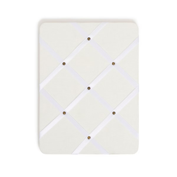 U Brands Magnetic Fabric Ribbon Board, 6 x 8 in - Cream