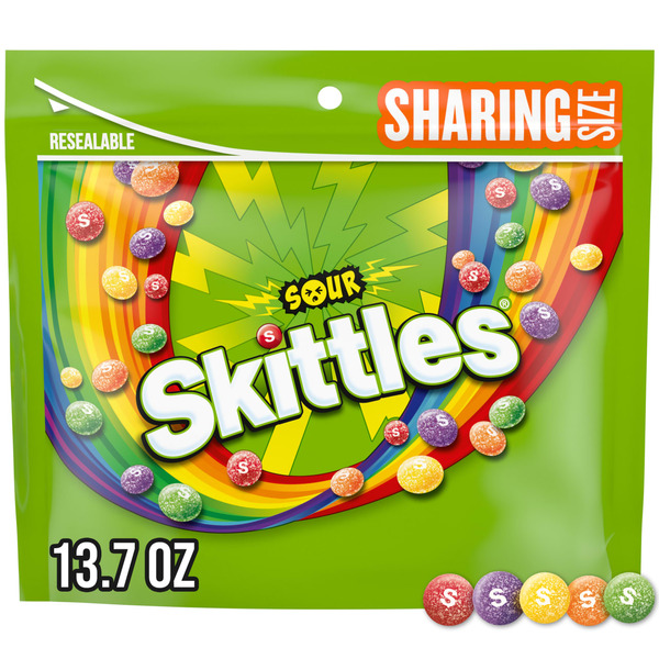 Skittles Sour Chewy Candy, Share Size Bag