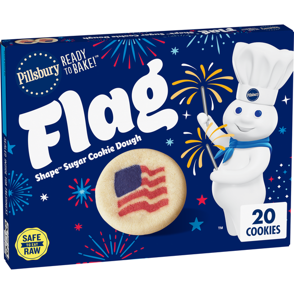 Pillsbury Flag Shaped Cookies