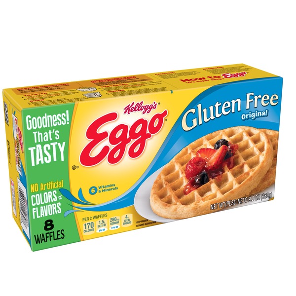 Kellogg's Eggo Gluten Free, Frozen Waffles Original (8 each) Instacart