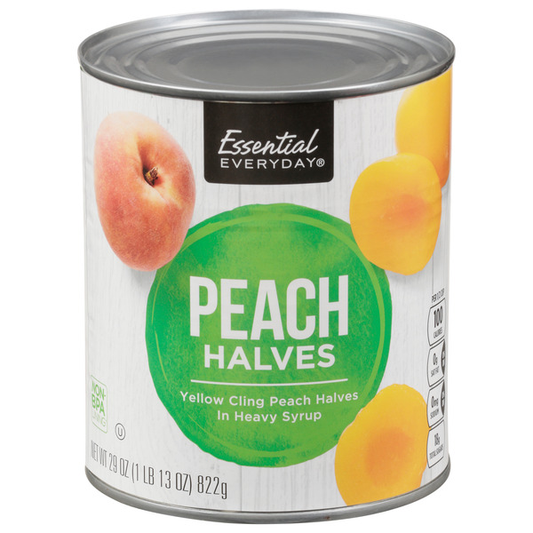 Essential Everyday Halves Peach - 29 oz Same-Day Delivery