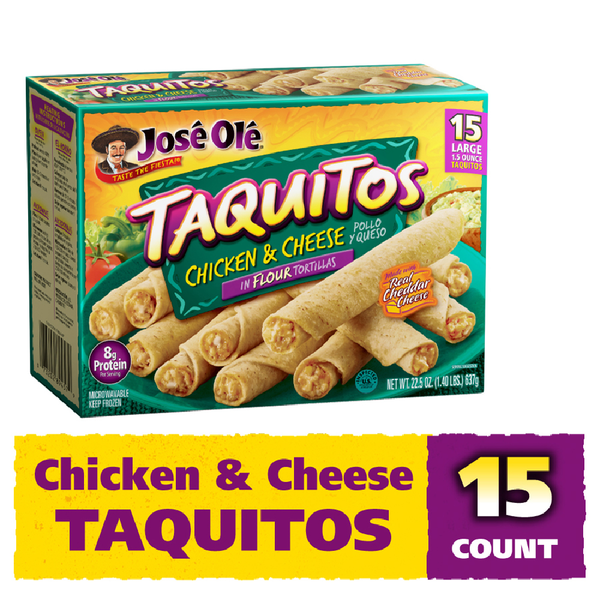 José Olé Chicken & Cheese Flour Tortillas Taquitos