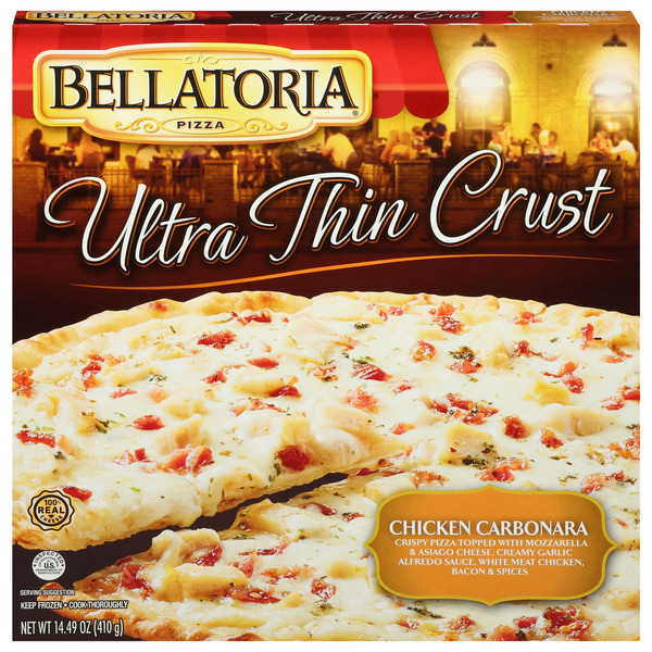 Bellatoria Ultra Thin Crust Chicken Carbonara Pizza Same-Day