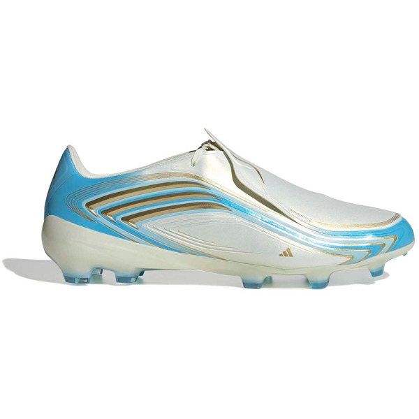 adidas F50 Messi Pro FG Soccer Cleats, Size M7.0/W8.0, Medium/D - White & Blue