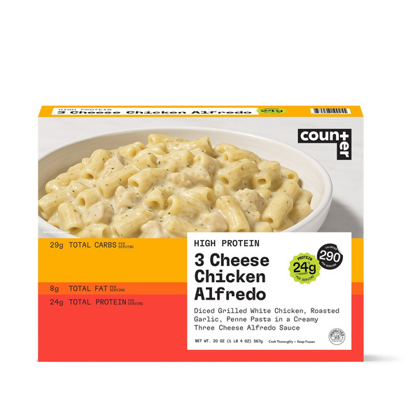 Counter High Protein 3 Cheese Chicken Alfredo