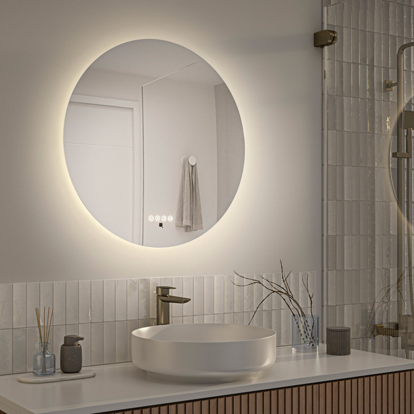 Artika Milan LED Wall Mirror With Integrated Defogger