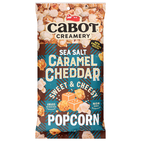 Cabot Sweet & Cheesy Sea Salt Caramel Cheddar Popcorn Same-Day