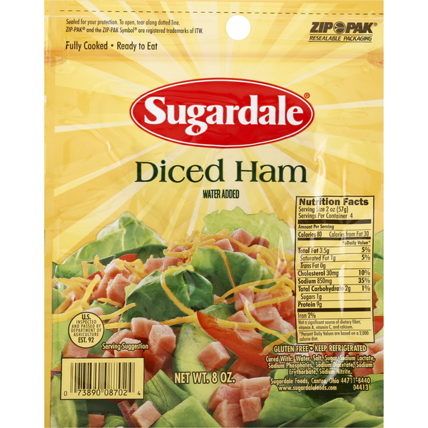 Sugardale Diced Ham (8 oz) Instacart