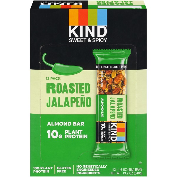 Kind Sweet & Spicy Roasted Jalapeño Almond Bars (1.6 oz) Instacart