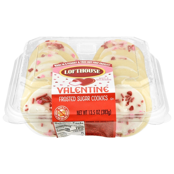Lofthouse Valentine Frosted Sugar Cookies Same-Day Delivery or