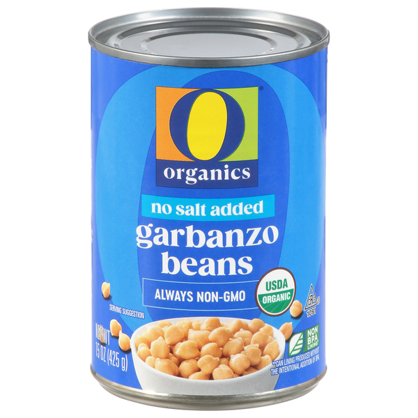 O Organics Garbanzo Beans, No Salt Added