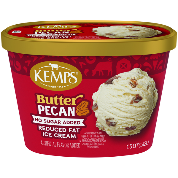 Kemps Old Fashioned Butter Pecan Ice Cream, No Sugar Added Same