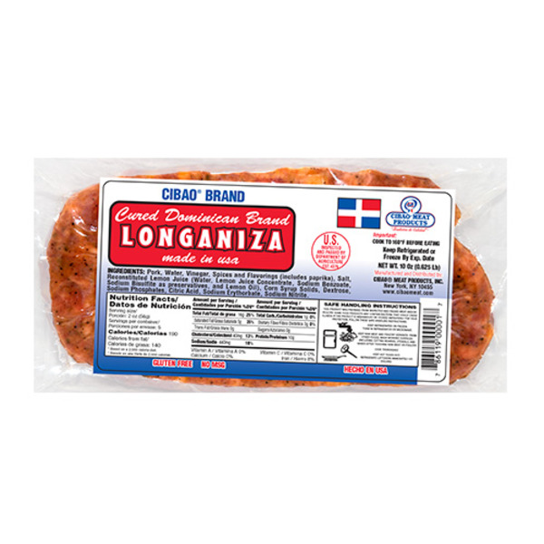 Cibao - Longaniza Sausage - 10 oz