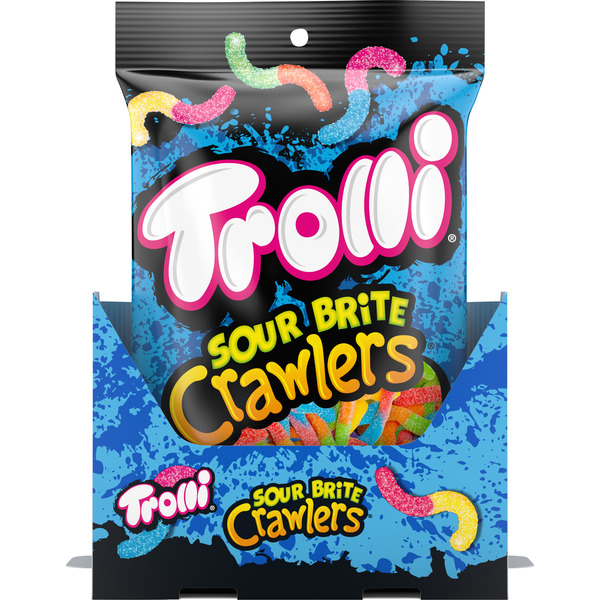 Trolli Sour Brite Crawlers Gummi Candy, Sour Brite Crawlers