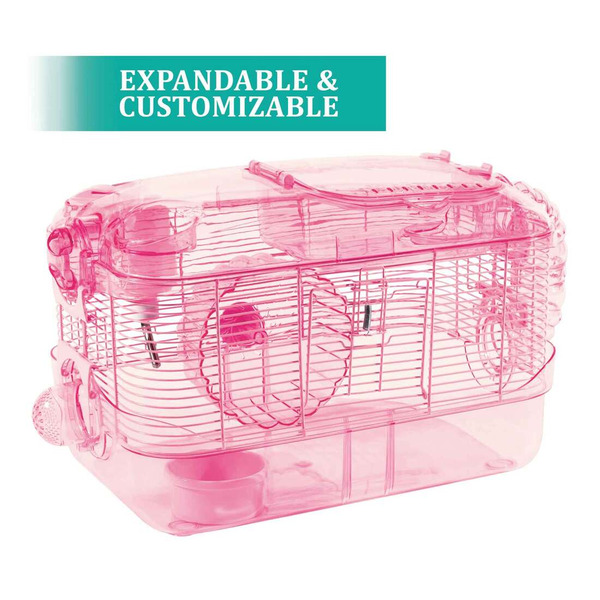 Kaytee Habitat, One Level, Pink Edition