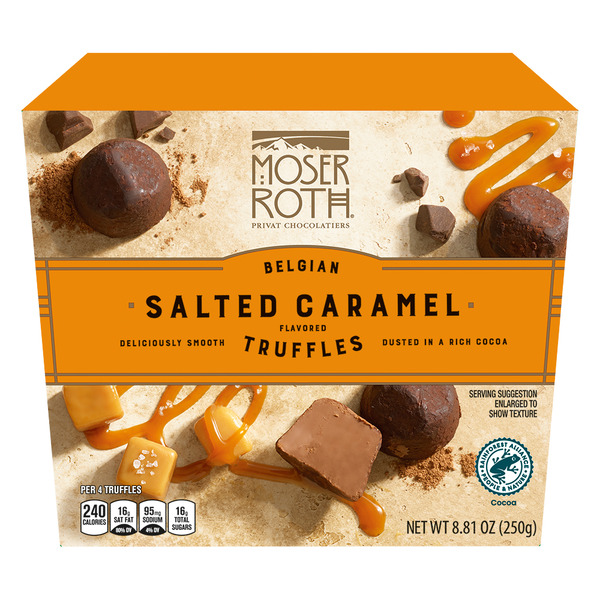 Moser Roth Salted Caramel Cocoa Dusted Truffles Same-Day Delivery
