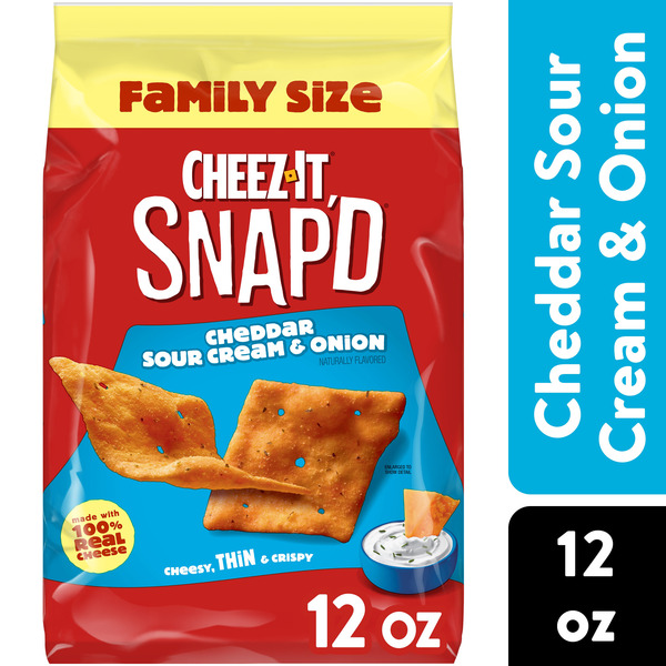 チーズ Cheez-It Snap'd Cheddar Sour Cream Onion Cheese Cracker Chips