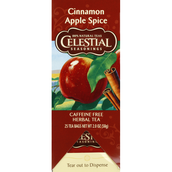 Celestial Seasonings Herbal Tea, Cinnamon Apple Spice (25 each) Instacart