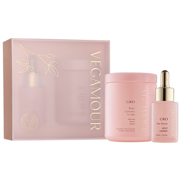 Vegamour GRO More Kit With Hair Serum & Biotin Gummies for Hair