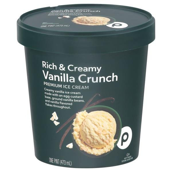 Publix Rich & Creamy Premium Vanilla Crunch Ice Cream Same-Day
