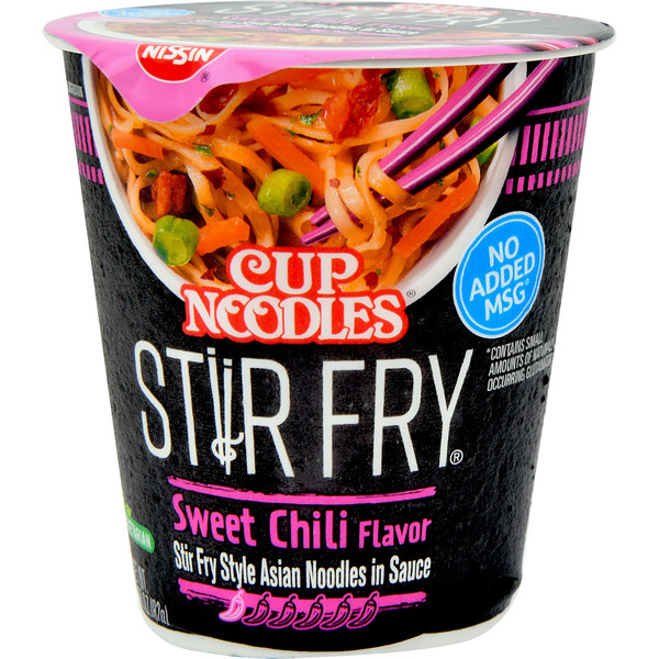 Nissin Asian Noodles in Sauce, Sweet Chili Flavor, Stir Fry Style