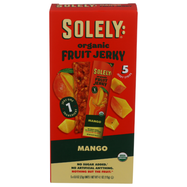 Solely Organic Mango Fruit Jerky 5 Pack