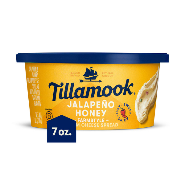 Tillamook Jalapeño Honey Cream Cheese Spread Same-Day Delivery or
