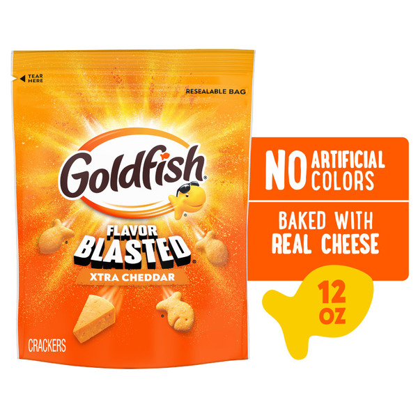 Pepperidge Farm Flavor Blasted Xtra Cheddar Goldfish Crackers Same