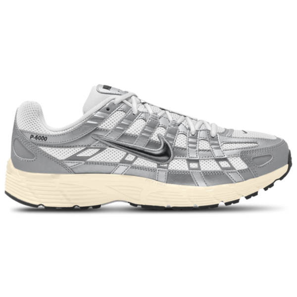 Nike Men's P-6000 Shoes, Size 10.5, Medium/D - White/Metallic Silver/Black