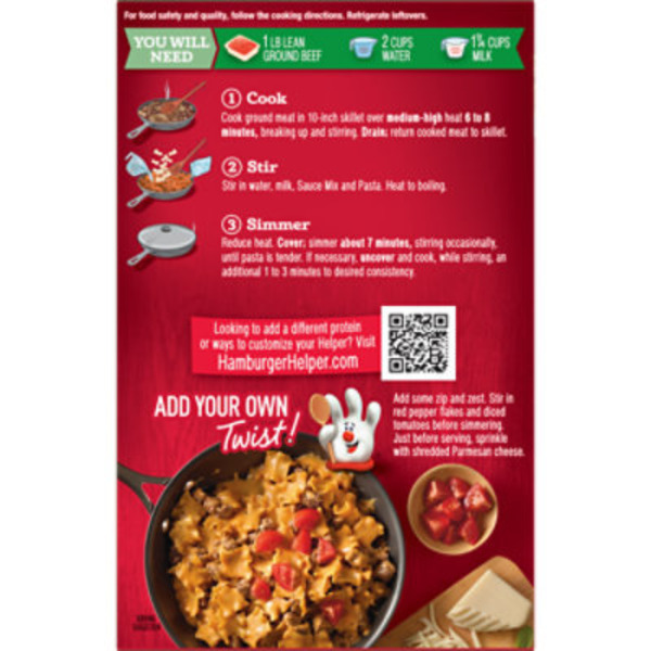 Hamburger Helper Lasagna, Robust Tomato & Herb Flavor