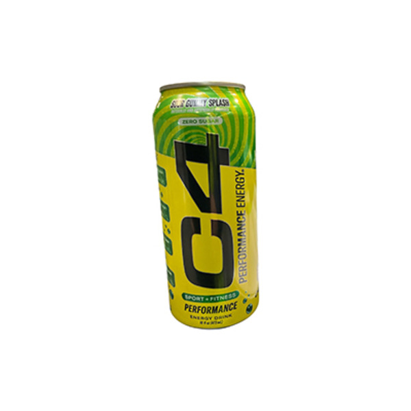 C4 Energy Drink, Sour Gummy Splash, Zero Sugar