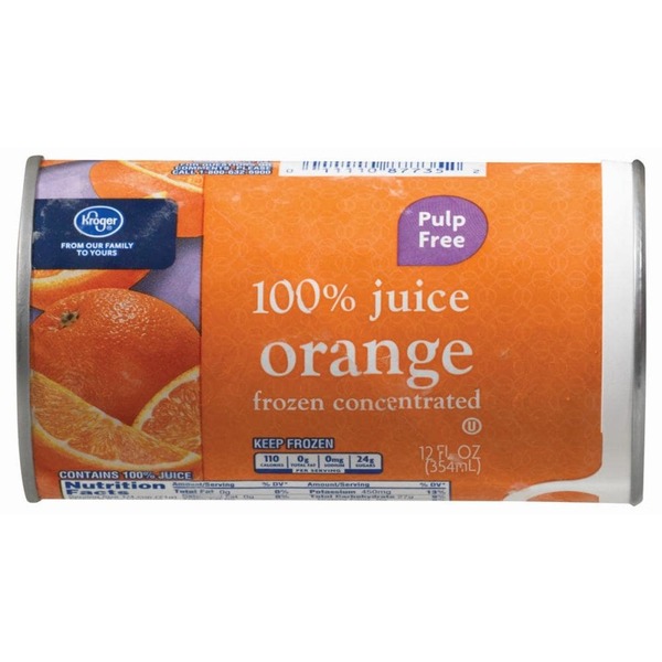 Kroger Frozen Concentrated 100 Juice, Orange (12 fl oz) from Kroger