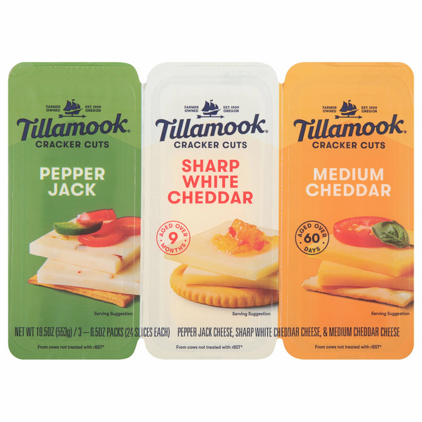 Costco Tillamook Cheese, Pepper Jack, Sharp White Cheddar, Medium