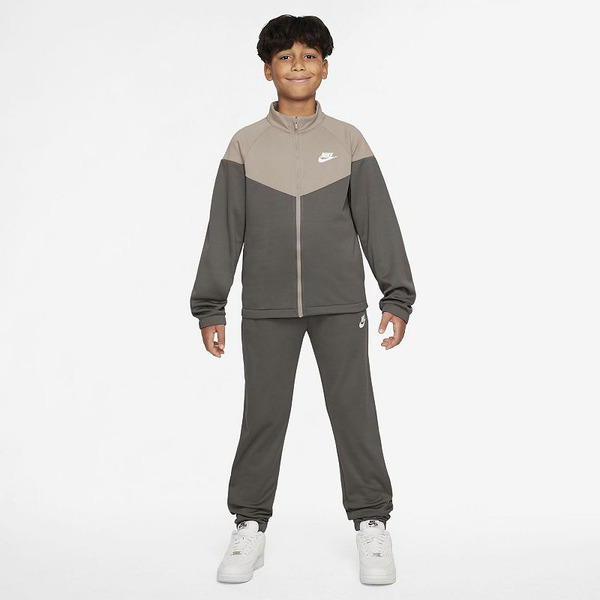 Nike Big Kids Dri-Fit Sportswear Tracksuit, XL - Stone/White