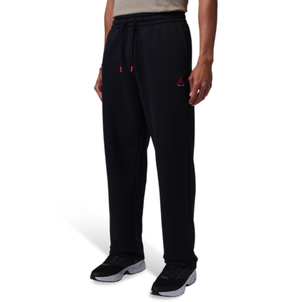 Jordan Men's Brooklyn Statement Fleece Open-Hem Pants, XL - Black