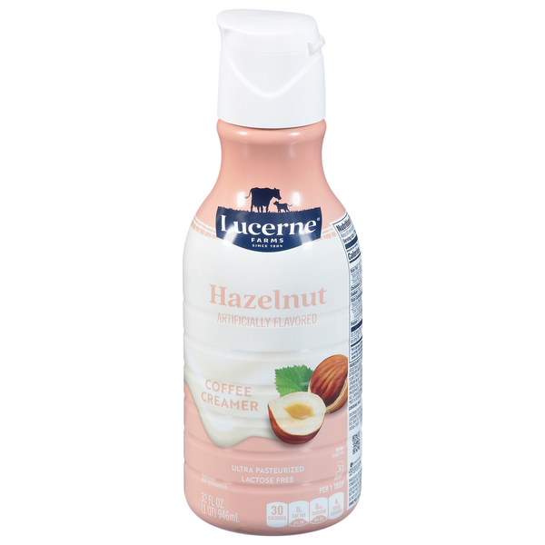 Lucerne Coffee Creamer, Lactose Free, Hazelnut