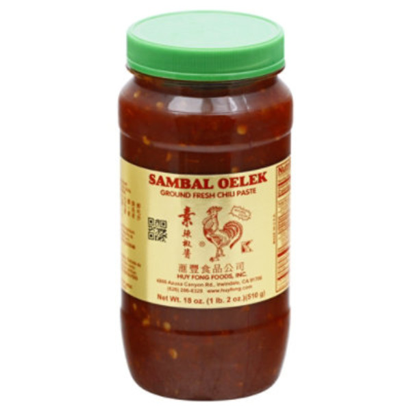 Huy Fong Foods Chili Paste, Fresh, Ground, Sambal Oelek
