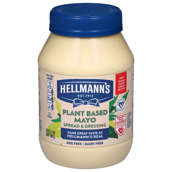 Hellmann's Spread & Dressing, Mayo, Plant Based Same-Day Delivery