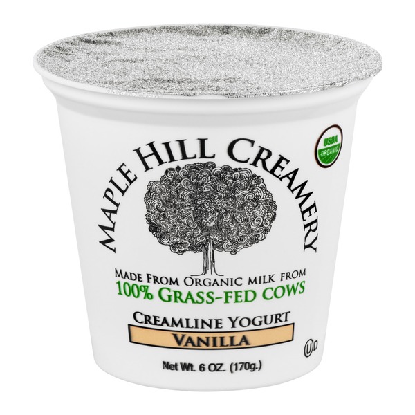 Maple Hill Creamery Creamline Yogurt, 100 GrassFed, Organic, Vanilla