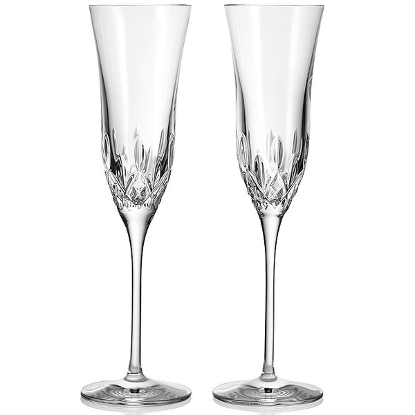 Waterford Lismore Essence Crystal Flutes Set of 2