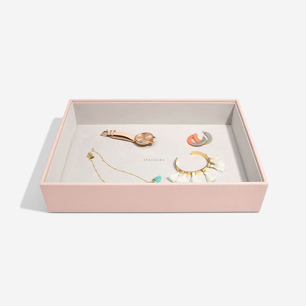 Stackers Supersize Deep Open Tray - Blush - 14-1/4" x 10" x 2-3/4"