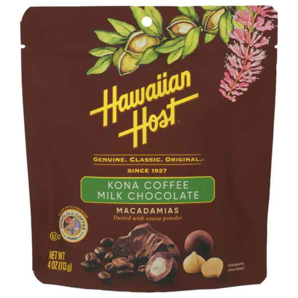 Hawaiian Host Kona Coffee Milk Chocolate Macadamias Same-Day