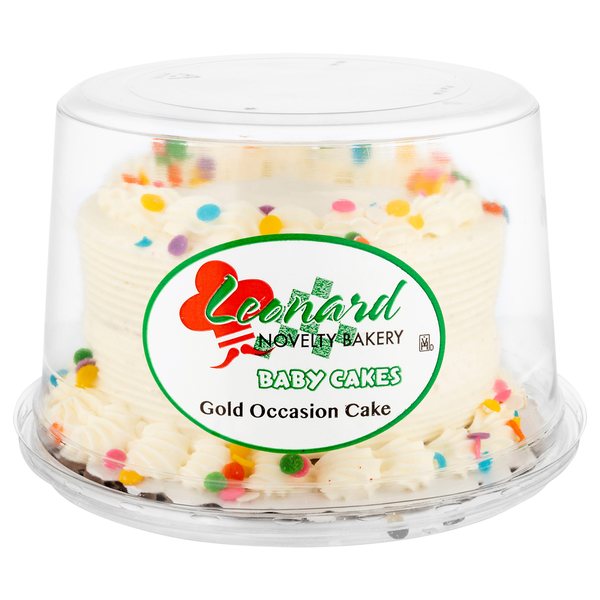 Leonard Novelty Bakery Gold Occasion Baby Cakes Same-Day Delivery