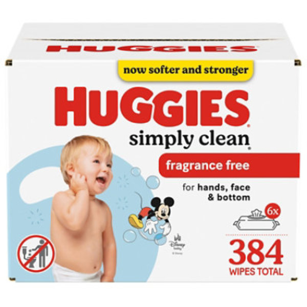 Huggies Simply Clean Unscented Baby Wipes