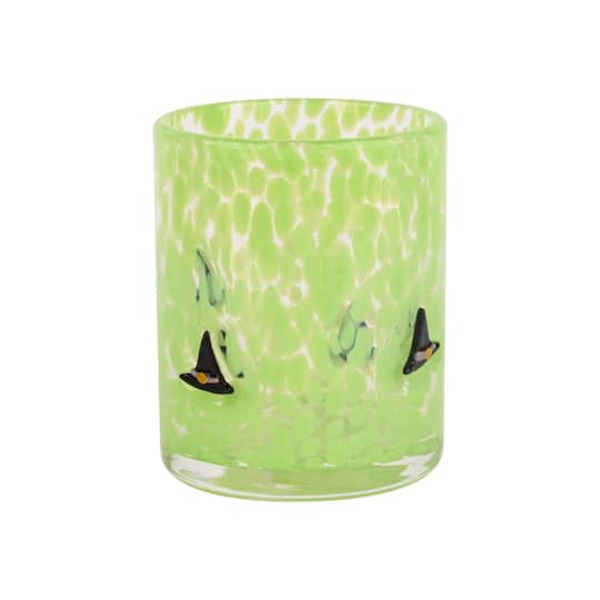 Celebrate It Confetti Witch Hat Icon Double Old-Fashioned Glass